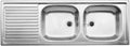 Blanco Top ezs évier encastrable 12x4 - -2 -2 bacs 1235 MM - 435 MM o inox avec égouttage réversible santiné
