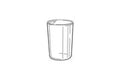 GOBELET INDA verre pour porte-verre