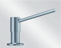 DISTRIBUTEUR SAVON BLANCO TORRE aspect inox