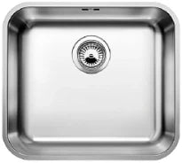 EVIER SOUS-ENCASTRABLE BLANCO SUPRA 450-U 450 MM - 400 MM o 175 MM ! inox 1 cuve satine - vidage manuel