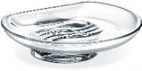 Inda Export porte-savon transparent plastique