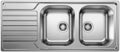 Blanco Dinas évier à encastrer réversible inox incl garniture 18/10 8S 116x50cm