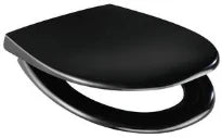 Pressalit Scandinavia Plus siège des toilettes - noir - softclose - quick release - scharnier D05 inox