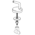 Pressalit WSS Uni set charnières inox pour siège 3000 - prix par set