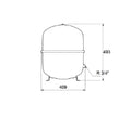 Grundfos GT vase à membrane acier GT-HR-50 PN6 R3/4 - vertical