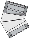 VAILLANT bocht 45° concentr diam 300/200 diam 200mm PP PP/RVS