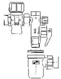 GROUPE DE SECURITE BULEX 3/4 sfr a/siphon + entonnoir + réducteur pression p/boiler