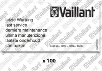 VAILLANT WSS Etiquette, maintenance (x100)