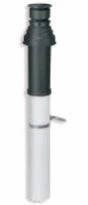 Vaillant RGA concentrique PP/acier passage toiture 80/125 mm - noir