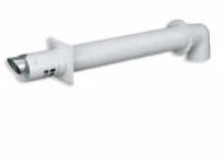 Vaillant RGA concentrique PP/acier passage mural 80/125 mm - blanc - avec coude 90°