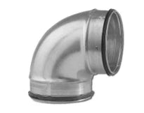 Sanutal Spiralit coude court 90° MM 200 x 200 mm - avec joint