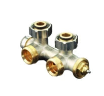 Oventrop Multiblock T radiator kraan 2-pijps, haaks 3/4"M