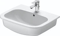Duravit D-code lavabo encastré 545 x 435 mm - blanc - avec trou de robinet - avec trop-plein