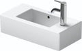 Duravit Vero lave-mains 500 x 250 mm - blanc - avec trou de robinet droite - avec trop-plein