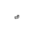 Grohe coude 3/4 X 3/4 chromé