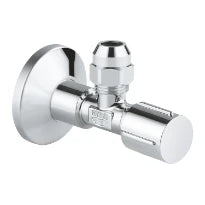ROBINET D'ARRET EQUERRE GROHE ANGLE VALVES chromé "1/2"" x 3/8"""