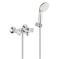 Grohe Costa L mitigeur bain 1/2 - chromé - avec solo garniture de douche