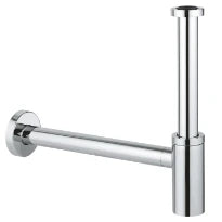 Grohe lavabo siphon 5/4 chromé avec schuifrosace