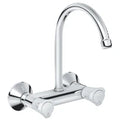 Grohe Costa L mélangeur cuisine modèle mural - chromé - avec bec orientable 185 mm