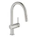 Grohe Minta mitigeur cuisine bec-C Dual Spray supersteel