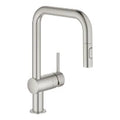 Grohe Minta mitigeur cuisine bec-U dual douche, SuperSteel