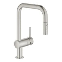 Grohe Minta mitigeur cuisine bec-U dual douche, SuperSteel