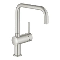 Grohe Minta mitigeur cuisine 1/2 supersteel avec bec-U pivotable