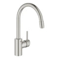 Grohe Concetto New mitigeur évier avec bec haut mousseur extractible supersteel