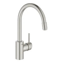 Grohe Concetto New mitigeur évier avec bec haut mousseur extractible supersteel