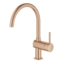 Grohe Minta mitigeur cuisine bec-C brushed warm sunset