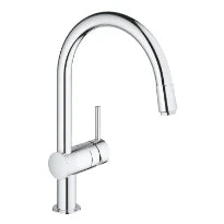 Grohe Minta mitigeur cuisine 1/2" bec-C mousseur extractible