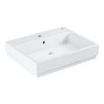 Grohe Cube lavabo mural 600 x 490 mm - blanc PureGuard - céramique - avec trou de robinet - avec trop-plein