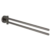 GROHE Essentials dubbele handdoekhouder, Hard Graphite
