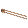 GROHE Essentials dubbele handdoekhouder, Brushed Warm Sunset