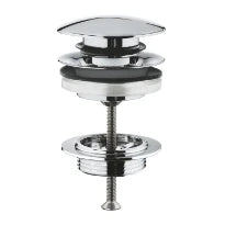 Grohe vidage avec push-open couvercle chromé