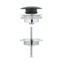 GROHE Afvoergarnituur push up, Velvet black