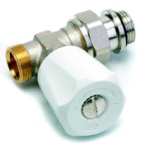 ROBINET DE RADIATEUR COMAP 409E 1/2 X M22 droit double reglage - pour raccord bicone - nickelee