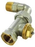 ROBINET DE RADIATEUR THERMOSTATIQUE COMAP 3809CB 1/2 droit avec coude et présélection