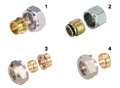 Comap 835 raccord à compression M22 x 15 mm - pour tuyau cuivre - nickelé