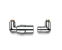 SET DE BONDE VASCO 1/2 chromé equerre gauche-avec tete thermostat