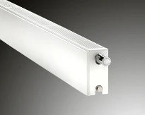 Vasco Flat P-line radiateur plint H200xT22xB1000 - 605 W (EN442/75/65/20) - S600 Blanc Structuré