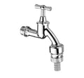 ROBINET DE SERVICE DOUBLE SCHELL 3/4 M chromé belgaqua avec aerateur et clapet antiretour