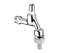 Schell robinet double service pour clé à molette, RV et RB, 1/2", chromé