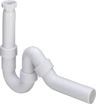 Viega PP siphon tubulaire simple 5/4 x 40 mm - blanc