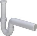 Viega PP siphon tubulaire simple 6/4 x 40 mm - blanc - évacuation horizontal