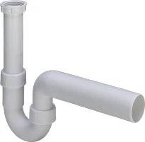 Viega PP siphon tubulaire simple 6/4 x 40 mm - blanc - évacuation horizontal