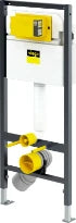 Viega Prevista Dry Pro élément WC 3-6 l - 1120 x 500 mm - sans set de fixations - PP-coude