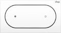 PLAQUE DE COMMANDE VIEGA VISIGN FOR REMOTE1 blanc alpine synthetique