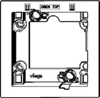 PLAQUE FIXATION VIEGA noir synthetique