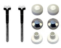 DBJ set de fixation pour toilet M6 x 70 mm - blanc/chromé - prix par set